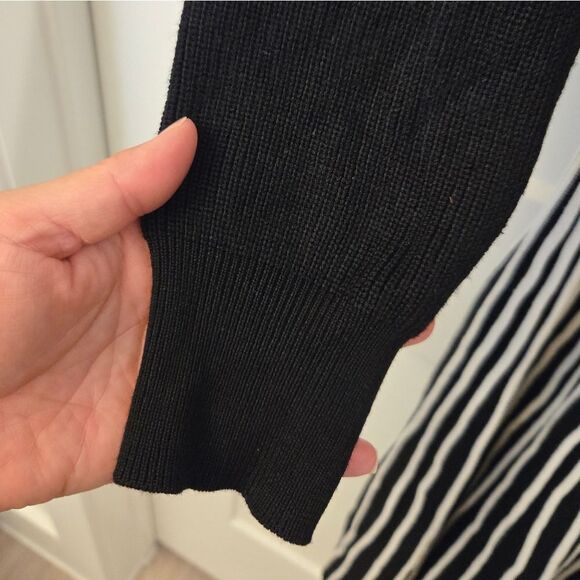 Robbie Bee Women's Two-Tone Belted Sweater Dress Sz Large - Picture 11 of 13